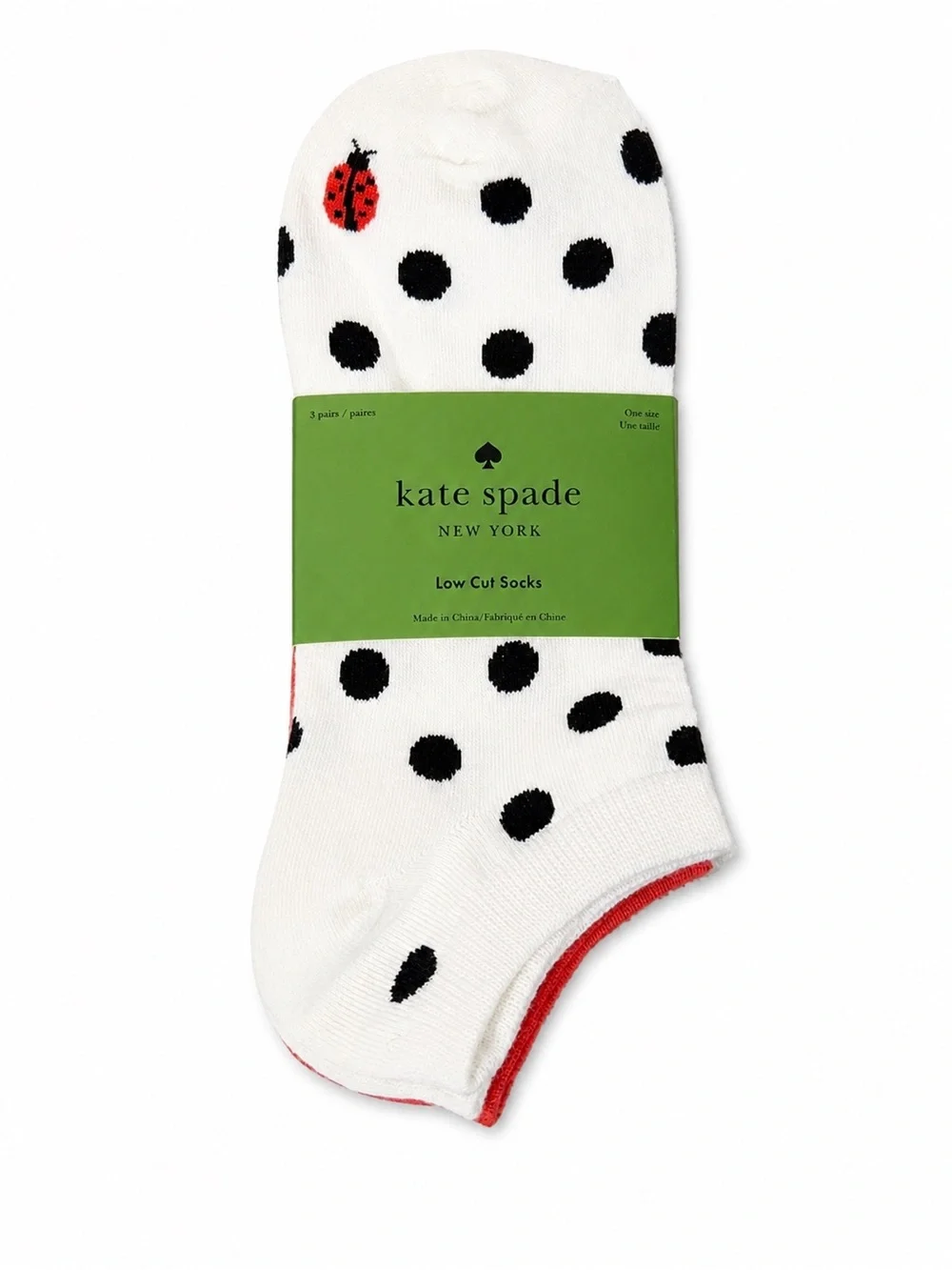 kate spade New York Low Cut Socks 3 Pack